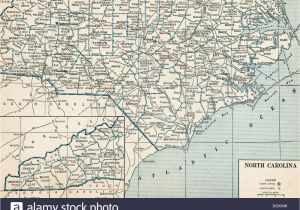 Bryson City north Carolina Map north Carolina State Map Stockfotos north Carolina State Map