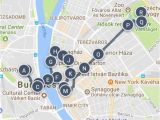 Budapest In Europe Map Best Of Budapest Hungary Sightseeing Walking tour Map and