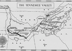 Buffalo River Tennessee Map Map Of the Tennessee Valley Authority 1942 Tva Tennessee Valley