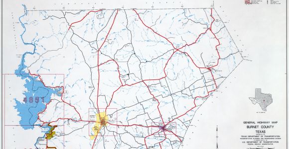 Burnet County Texas Map Texas County Highway Maps Browse Perry Castaa Eda Map Collection