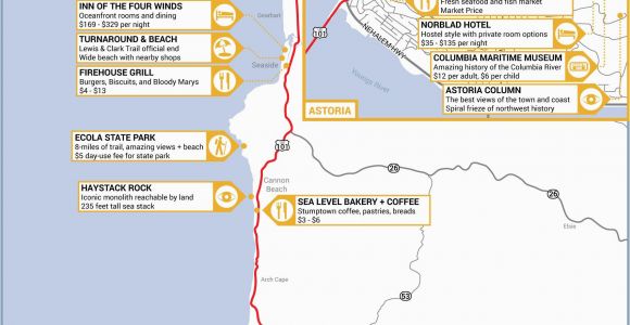 Burns oregon Map Pacific Coast Highway California Map Printable Maps Highlights From