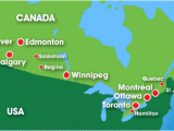 Calgary On Map Of Canada top 10 Punto Medio Noticias World Map Canada toronto