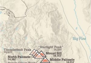 California 14ers Map Products Best Maps Ever