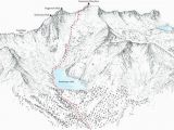 California 14ers Map Snowmass Mountain 14ers Linie Darstellung Der Ost Hange Spur Etsy