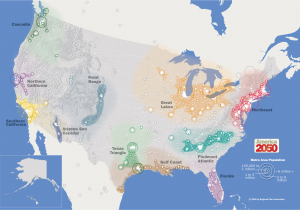 California 4 Regions Map Our Maps America 2050