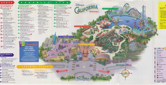 California Adventure Map Pdf Disney California Adventure Map Pdf Valid Map California California