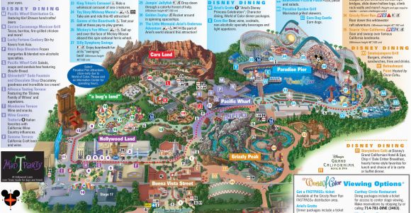 California Adventure Rides Map Map Of Disney California Adventure Park Reference California