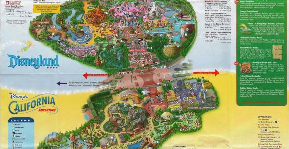 California Adventures Map Awesome Printable Map Disneyland California New California