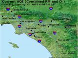 California Air Pollution Map Airnow Central La Co Ca Air Quality