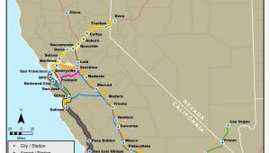 California Amtrak Stations Map California Amtrak Route Map Www Bilderbeste Com