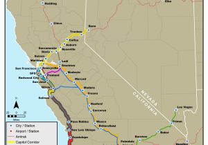 California Amtrak Stations Map California Amtrak Route Map Www Bilderbeste Com