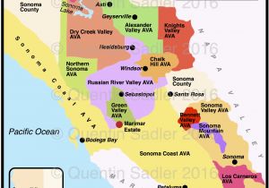 California Ava Map California Map Of Cities California Wine Appellation Map