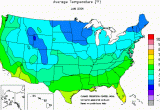 California Average Temperature Map Climate Prediction Center Monitoring and Data United States One