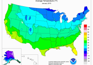 California Average Temperature Map Climate Prediction Center Monitoring and Data United States One