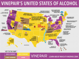 California Beer Map Map the United States Of Alcohol Infographics Alcohol Drinks Wine