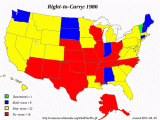 California Ccw Map Gif Of Right to Carry Laws 1986 2015 Go Ahead Make My Day