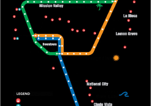 California Coaster Map Trolley System Map San Diego Trip Pinterest San Diego San