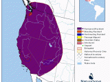 California Condor Range Map Comprehensive Report Species Gymnogyps Californianus