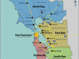 California County Lines Map with Cities San Francisco Bay area Wikipedia