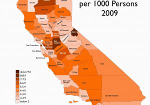 California Crime Rate Map Us Crime Map Vs Election Map Best where is orange County California