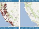 California Dams Map More Than 1 400 Dams and Diversions Provide Graphic Proof Of the