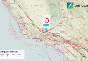 California Earthquake Faults Map Graph Fault Lines Map Map Canada and Us Large California