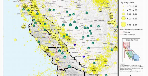 California Earthquake History Map Earthquake Map northern California New San Francisco Earthquake Map