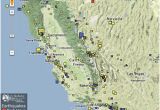 California Earthquake Map Real Time Earthquake and Hazard Resources