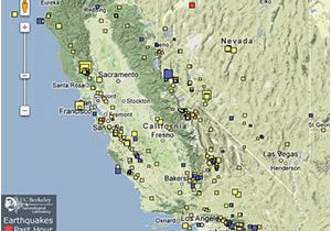 California Earthquake Map Real Time Earthquake and Hazard Resources