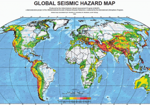 California Earthquake Map Risk Major Earthquake Zones Worldwide