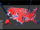 California Election Results by County Map Election Results In the Third Dimension Metrocosm