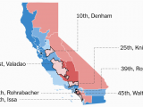 California Election Results by County Map Seven Republican Districts In California Favored Clinton Can
