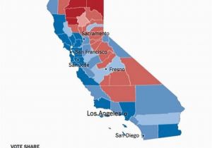 California Electoral Map 12 Takeaways From the Calif Vote Separating the Myth From the