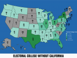 California Electoral Map Analysis Of the House Of Representatives and the Electoral College