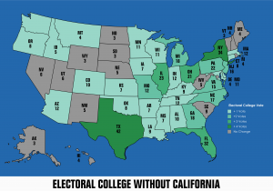 California Electoral Map Analysis Of the House Of Representatives and the Electoral College