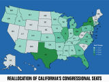 California Electoral Map Analysis Of the House Of Representatives and the Electoral College