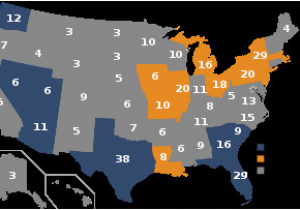 California Electoral Map Electoral Vote Changes Between United States Presidential Elections