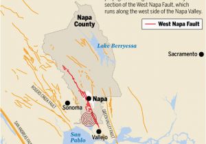 California Faults Map Researchers Call West Napa Fault A Greater Threat the Weekly