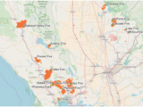 California Fire Locations Map October 2017 northern California Wildfires Wikipedia