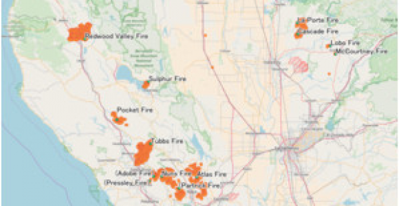 California Fire News Map October 2017 northern California Wildfires Wikipedia