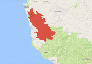 California Fire News Map soberanes Fire 2016 Zoom In to Cover the Immediate Surroundings Of