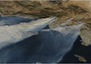 California Fire Smoke Map This Map Shows where 5 Of southern California S Biggest Wildfires