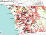 California Fire Smoke Map Wildfire Hazard Map Ready San Diego