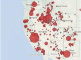 California Fires 2014 Map Wildfires In the United States Data Visualization by Ecowest org