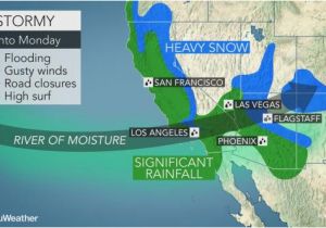 California Flooding Map California to Face More Flooding Rain Burying Mountain Snow Into Monday