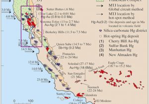 California Gold Claims Map Geological and Anthropogenic Factors Influencing Mercury Speciation