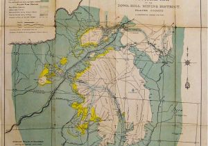 California Gold Mines Map Prints Old Rare Mining Antique Maps Prints