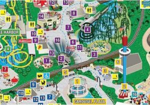 California Great America Map Park Map Six Flags Great America