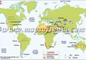 California High Desert Map World Deserts Map