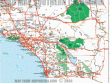 California Highway Map Free Road Map Of southern California Including Santa Barbara Los